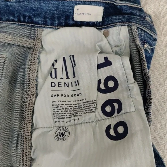 NWOT GAP Carpenter Jeans Size 6 - Picture 6 of 12